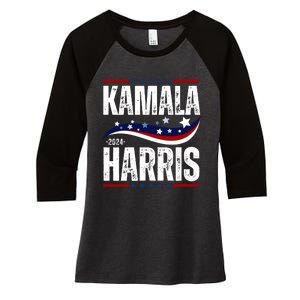 Kamala Harris For President Women's Tri-Blend 3/4-Sleeve Raglan Shirt