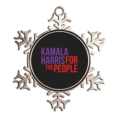 Kamala Harris For The People Kamala 2024 Metallic Star Ornament