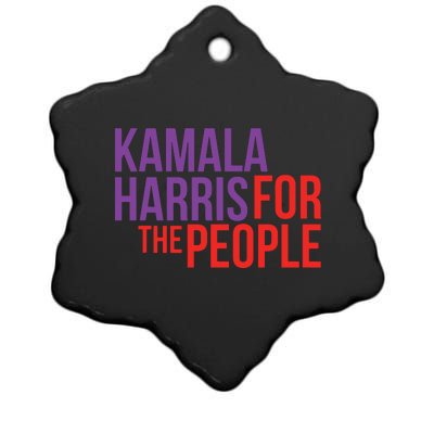 Kamala Harris For The People Kamala 2024 Ceramic Star Ornament