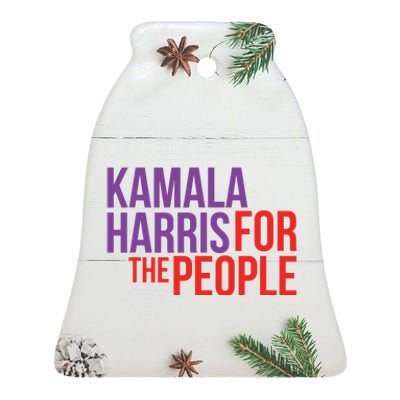 Kamala Harris For The People Kamala 2024 Ceramic Bell Ornament