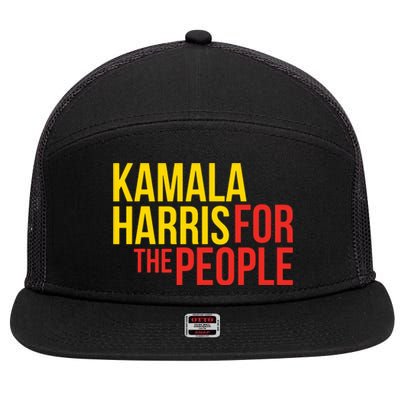 Kamala Harris For The People Kamala 7 Panel Mesh Trucker Snapback Hat