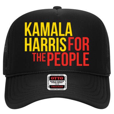 Kamala Harris For The People Kamala High Crown Mesh Back Trucker Hat