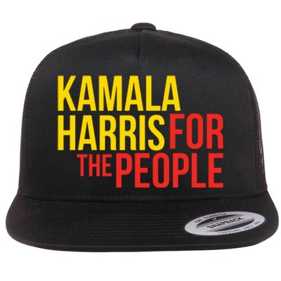 Kamala Harris For The People Kamala Flat Bill Trucker Hat