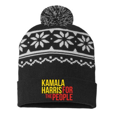 Kamala Harris For The People Kamala USA-Made Snowflake Beanie