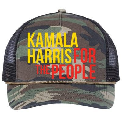 Kamala Harris For The People Kamala Retro Rope Trucker Hat Cap