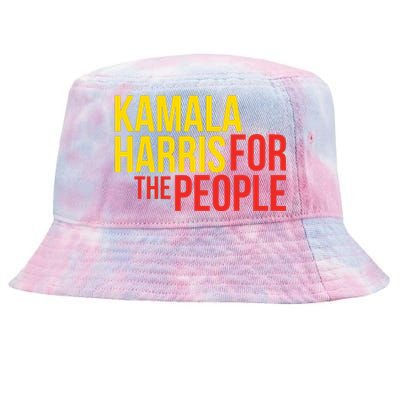 Kamala Harris For The People Kamala Tie-Dyed Bucket Hat