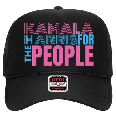 Kamala Harris For The People High Crown Mesh Back Trucker Hat