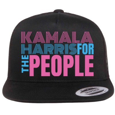 Kamala Harris For The People Flat Bill Trucker Hat