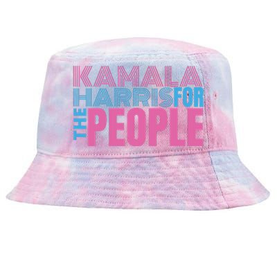 Kamala Harris For The People Tie-Dyed Bucket Hat