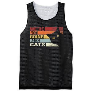 Kamala Harris For President 2024 WeRe Not Going Back Cats Funny Cat 2024 Mesh Reversible Basketball Jersey Tank