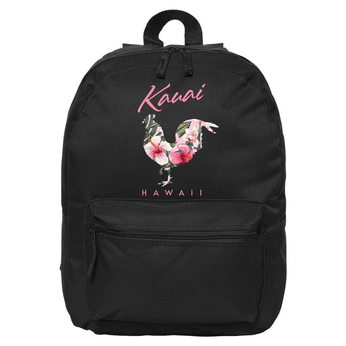 Kauai Hawaii Flower Hibiscus Chicken Lover Souvenir 16 in Basic Backpack