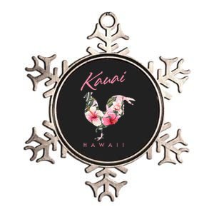 Kauai Hawaii Flower Hibiscus Chicken Lover Souvenir Metallic Star Ornament