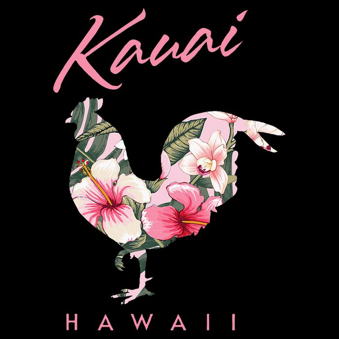 Kauai Hawaii Flower Hibiscus Chicken Lover Souvenir Womens Tank Top