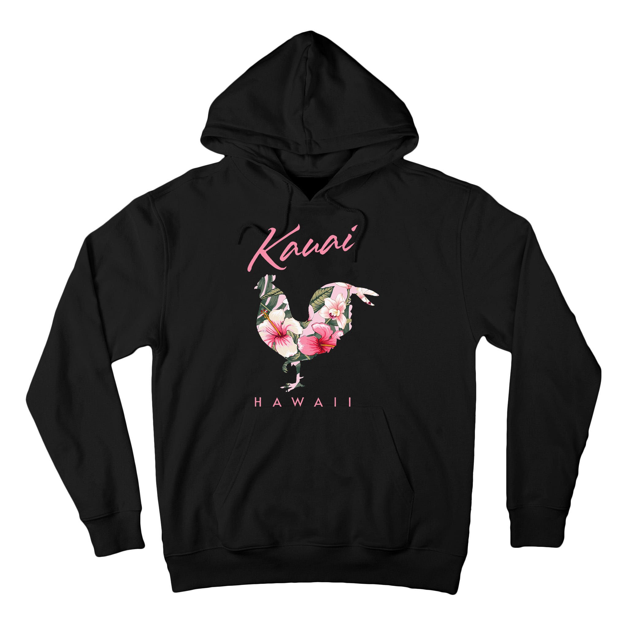 Kauai Hawaii Flower Hibiscus Chicken Lover Souvenir Tall Hoodie