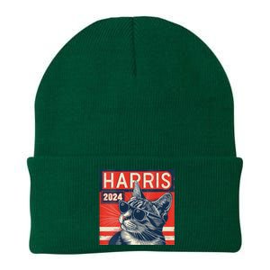 Kamala Harris For President 2024 Katmala Funny Cat Knit Cap Winter Beanie