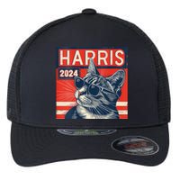 Kamala Harris For President 2024 Katmala Funny Cat Flexfit Unipanel Trucker Cap