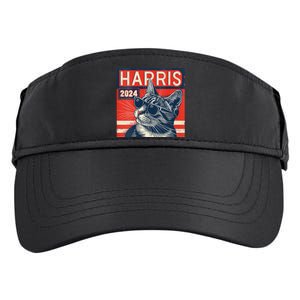 Kamala Harris For President 2024 Katmala Funny Cat Adult Drive Performance Visor