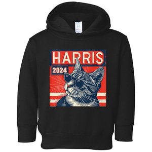 Kamala Harris For President 2024 Katmala Funny Cat Toddler Hoodie