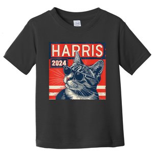 Kamala Harris For President 2024 Katmala Funny Cat Toddler T-Shirt