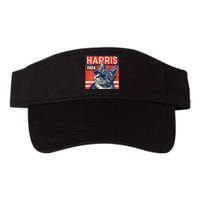 Kamala Harris For President 2024 Katmala Funny Cat Valucap Bio-Washed Visor