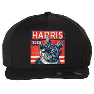 Kamala Harris For President 2024 Katmala Funny Cat Wool Snapback Cap