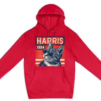 Kamala Harris For President 2024 Katmala Funny Cat Premium Pullover Hoodie