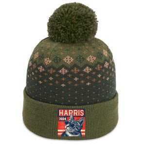 Kamala Harris For President 2024 Katmala Funny Cat The Baniff Cuffed Pom Beanie