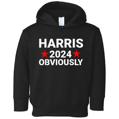 Kamala Harris For President Obviously Toddler Hoodie