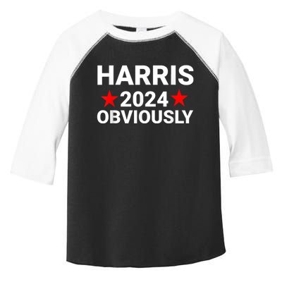 Kamala Harris For President Obviously Toddler Fine Jersey T-Shirt