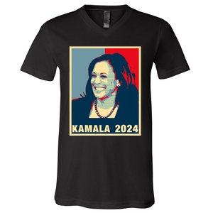 Kamala Harris For President 2024 Madam Vice President V-Neck T-Shirt