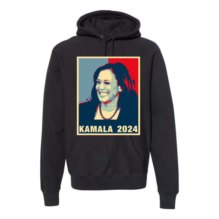 Kamala Harris For President 2024 Madam Vice President Premium Hoodie