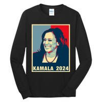 Kamala Harris For President 2024 Madam Vice President Tall Long Sleeve T-Shirt