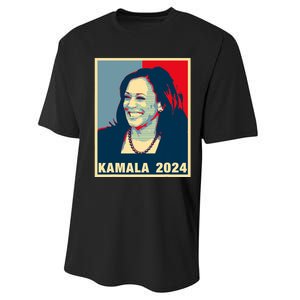 Kamala Harris For President 2024 Madam Vice President Performance Sprint T-Shirt