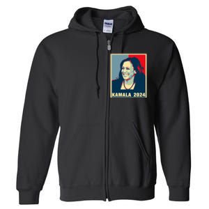 Kamala Harris For President 2024 Madam Vice President Full Zip Hoodie