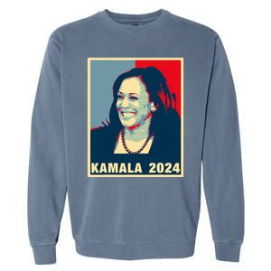 Kamala Harris For President 2024 Madam Vice President Garment-Dyed Sweatshirt