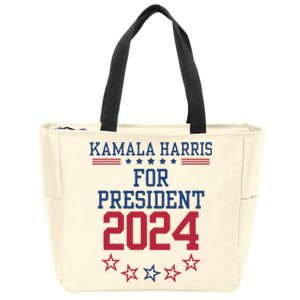 Kamala Harris For President 2024 Zip Tote Bag