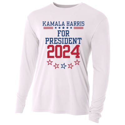 Kamala Harris For President 2024 Cooling Performance Long Sleeve Crew