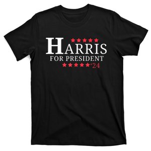 Kamala Harris For President 2024 American Flag T-Shirt