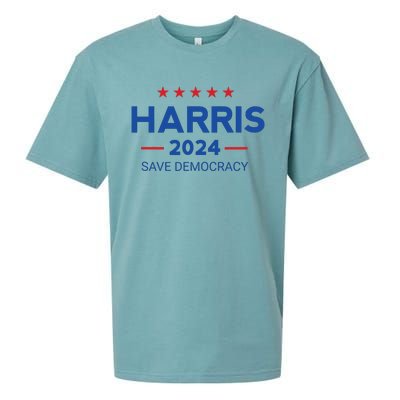 Kamala Harris For President Save Democray 2024 Sueded Cloud Jersey T-Shirt