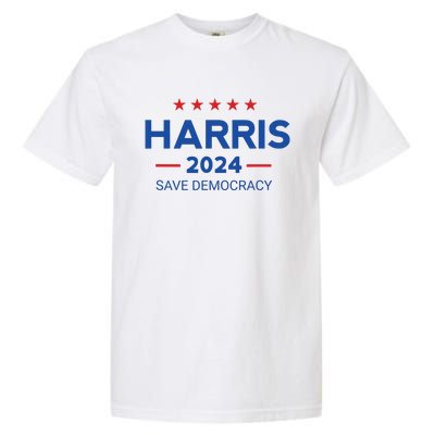 Kamala Harris For President Save Democray 2024 Garment-Dyed Heavyweight T-Shirt