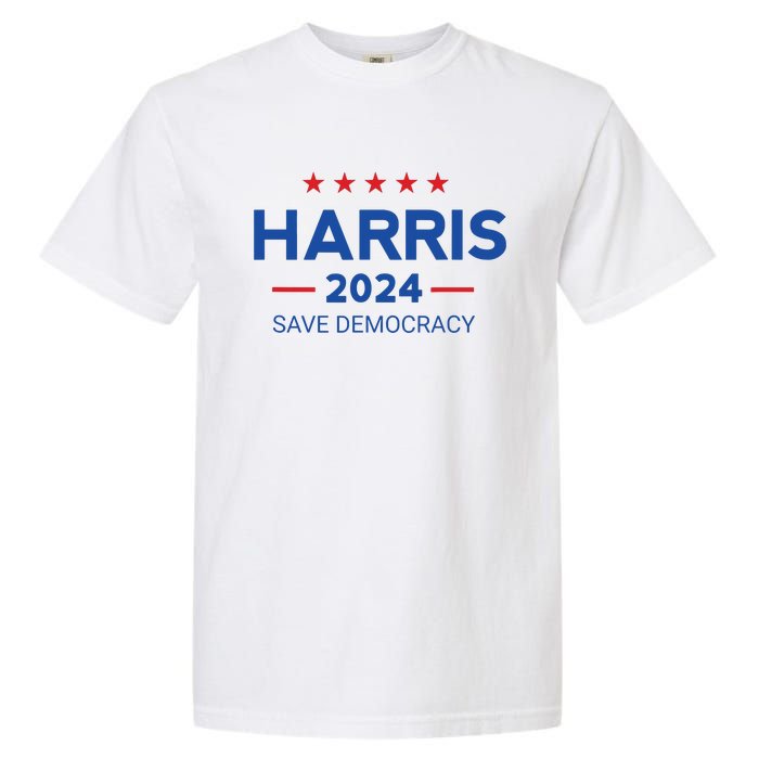 Kamala Harris For President Save Democray 2024 Garment-Dyed Heavyweight T-Shirt