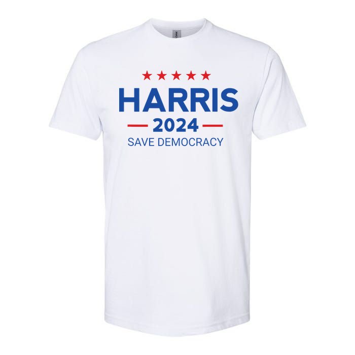 Kamala Harris For President Save Democray 2024 Softstyle CVC T-Shirt