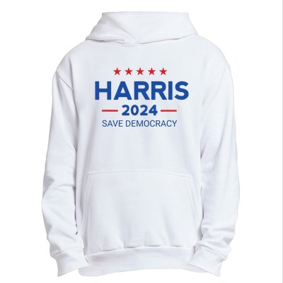 Kamala Harris For President Save Democray 2024 Urban Pullover Hoodie