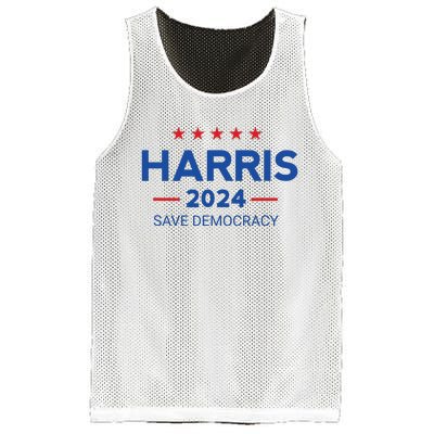 Kamala Harris For President Save Democray 2024 Mesh Reversible Basketball Jersey Tank