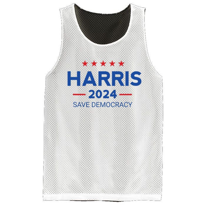 Kamala Harris For President Save Democray 2024 Mesh Reversible Basketball Jersey Tank