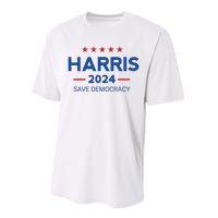 Kamala Harris For President Save Democray 2024 Performance Sprint T-Shirt