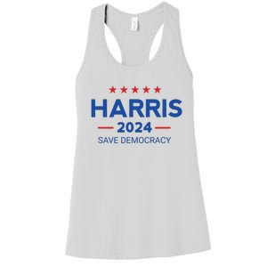 Kamala Harris For President Save Democray 2024 Women's Racerback Tank