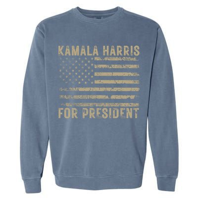 Kamala Harris For President 2024 Election Garment-Dyed Sweatshirt