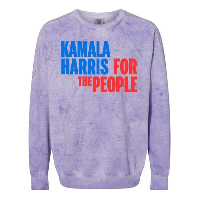 Kamala Harris For The People President 2024 Colorblast Crewneck Sweatshirt