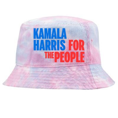 Kamala Harris For The People President 2024 Tie-Dyed Bucket Hat